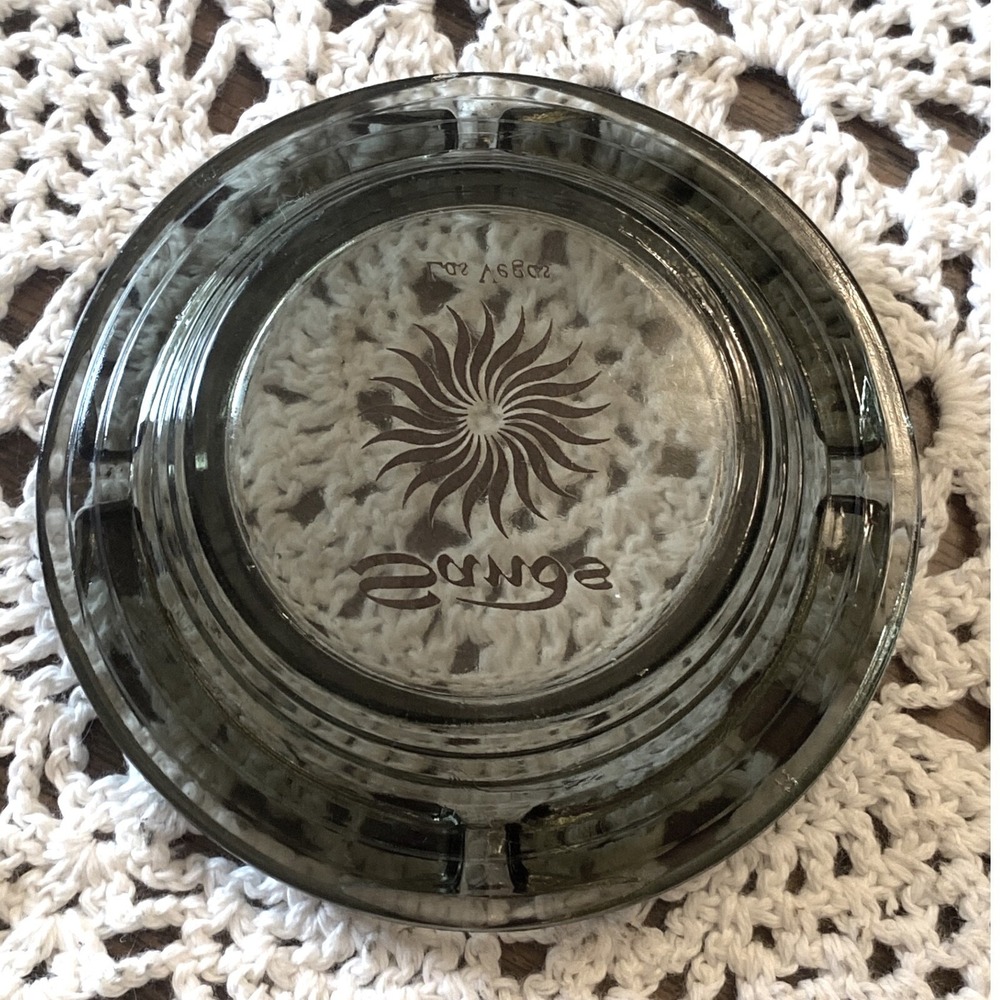 Sands Las Vegas Ashtray Glass Smoked Gray Vintage Hotel Casino Decor - Picture 3 of 4